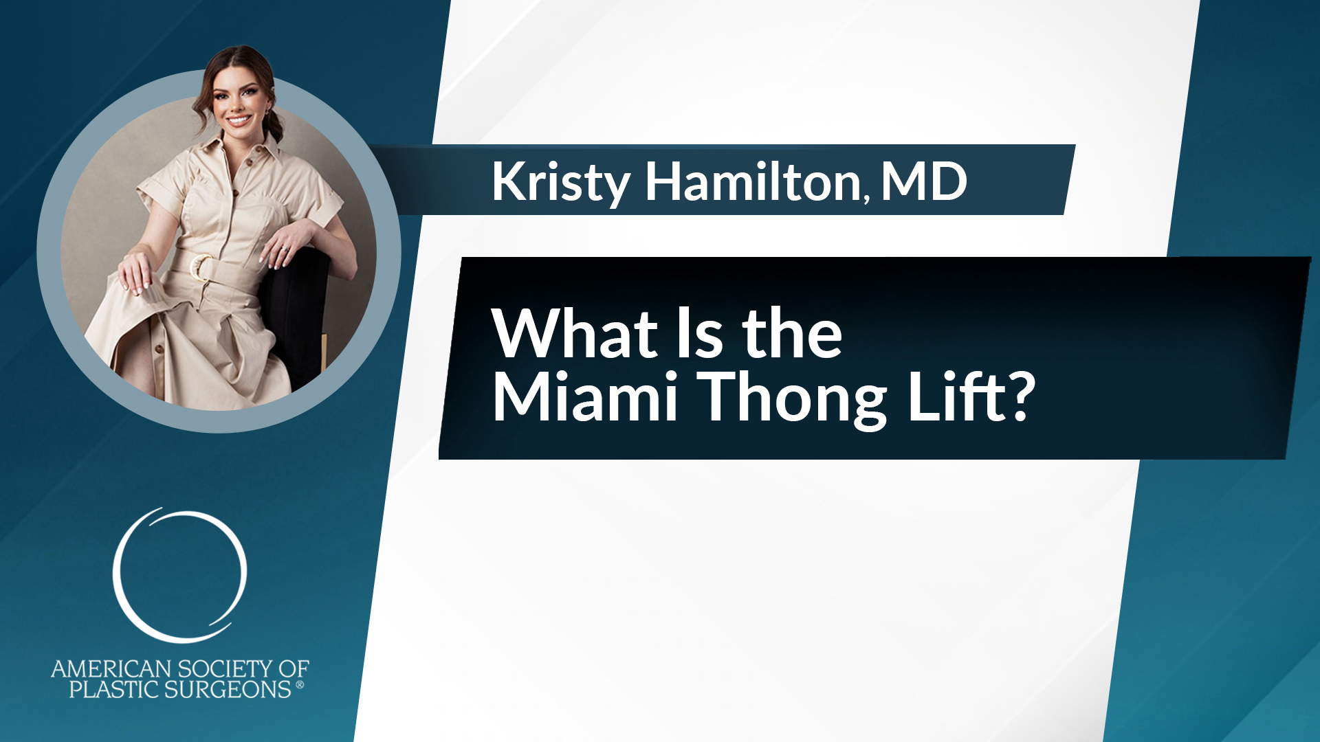 What Is the Miami Thong Lift?